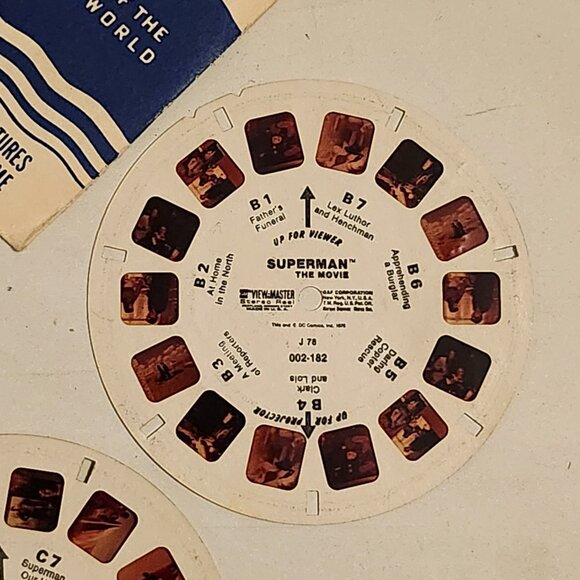 VINTAGE SUPERMAN the Movie View Master Reel Lot of 3 1979 - Picture 4 of 6